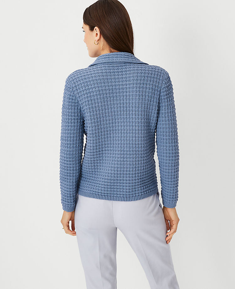 Strukturierte Strickjacke