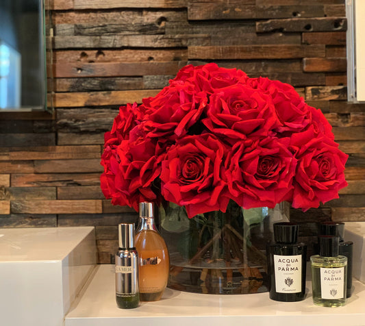 XL Rota Cylinder with Red Roses