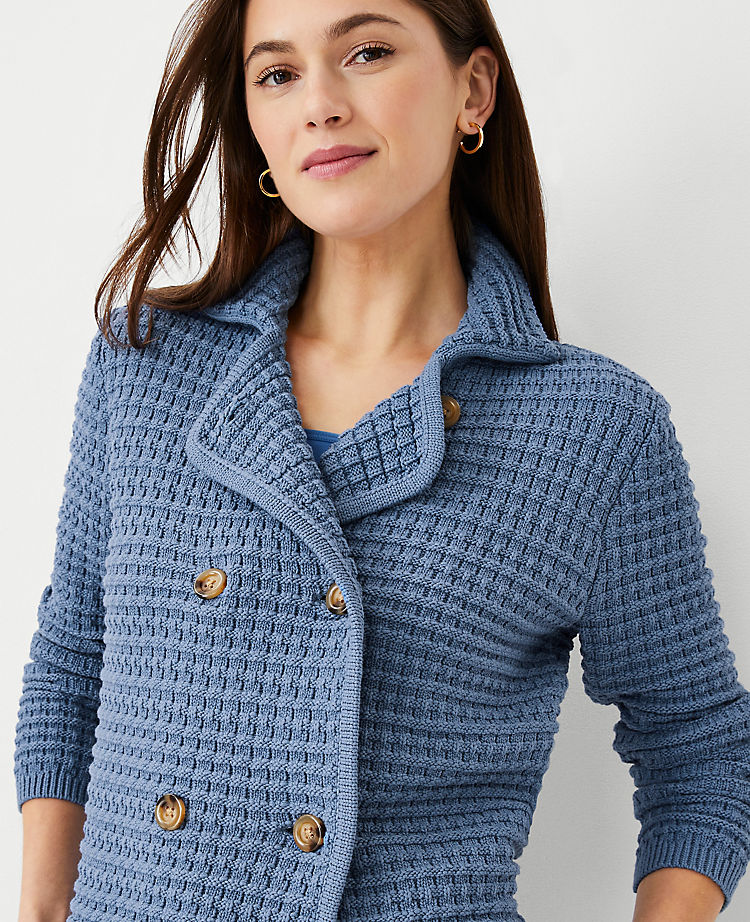Strukturierte Strickjacke