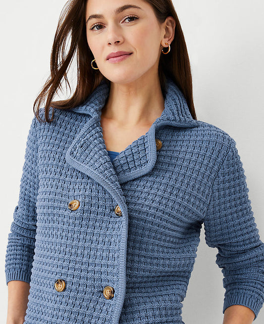 Veste-pull texturée