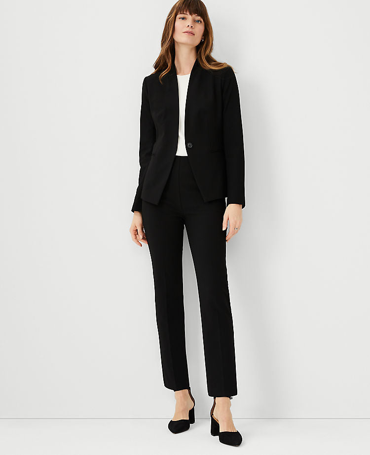 The Side Zip Eva Ankle Pant in Bi-Stretch