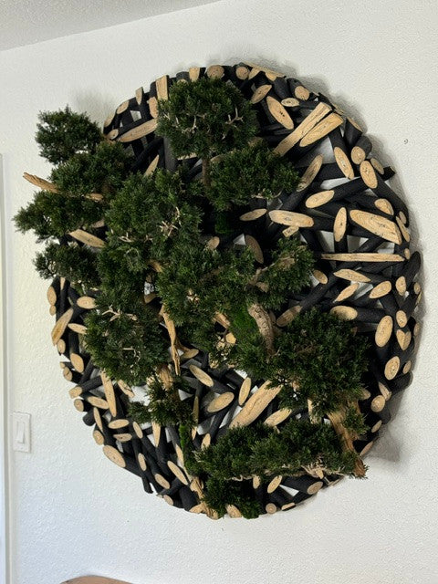 Bonsai on 48″ Wall Sculpture