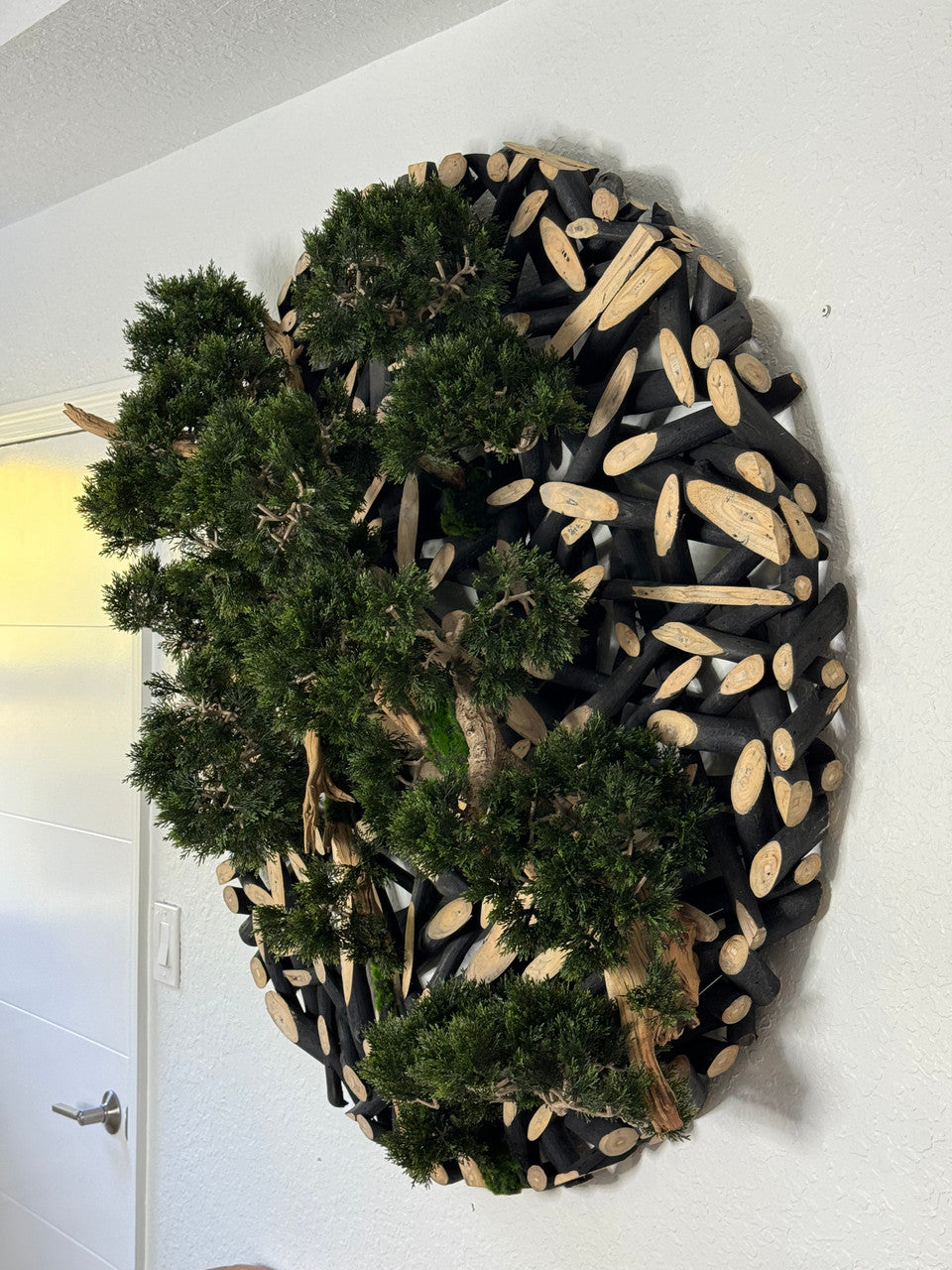 Bonsai on 48″ Wall Sculpture