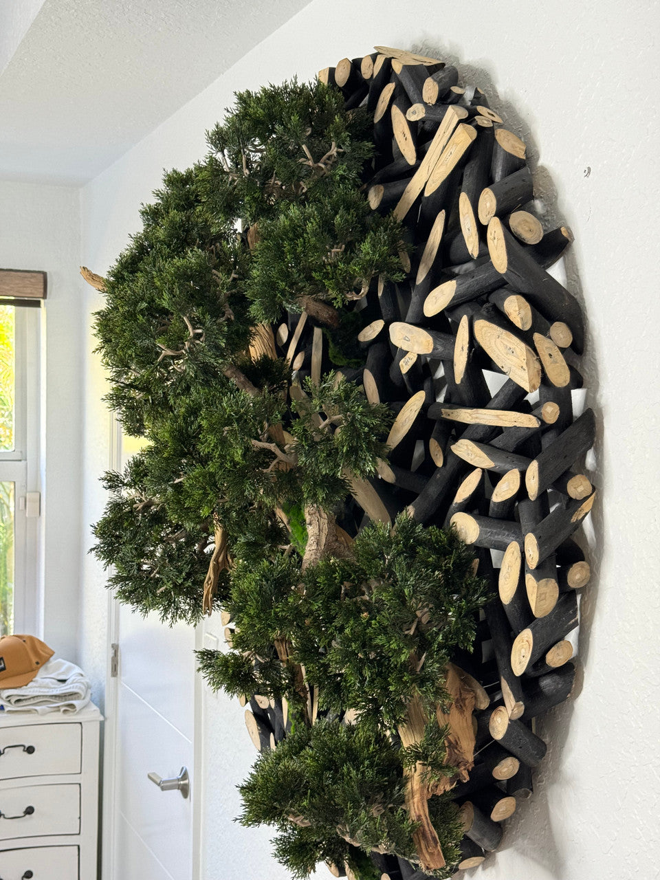Bonsai on 48″ Wall Sculpture