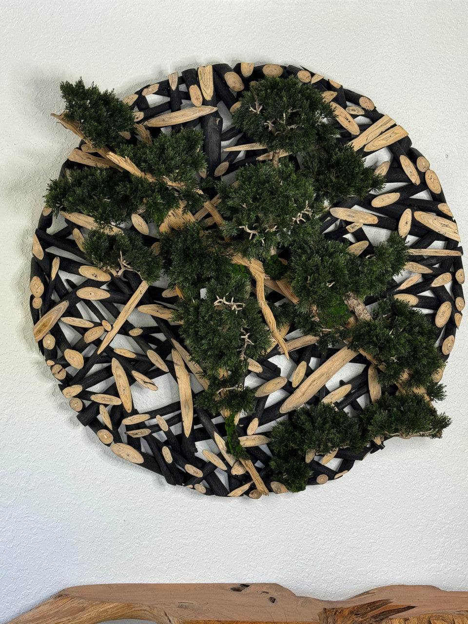 Bonsai on 48″ Wall Sculpture