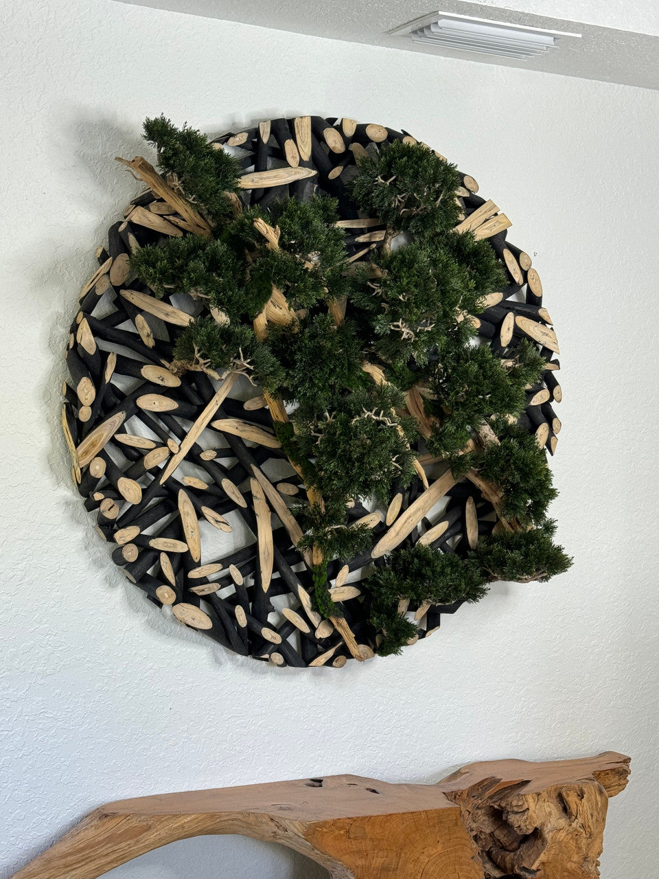 Bonsai on 48″ Wall Sculpture