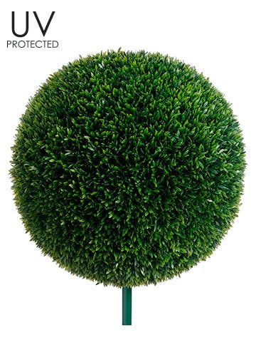 20″ UV Protected Tea Leaf Ball with 10″ Metal Pole Green
