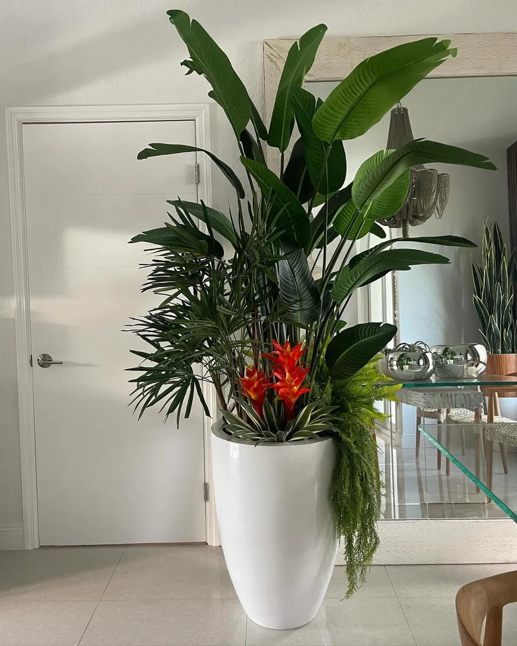 Home Artificial Flower Tree Decoration (with a flower pot)