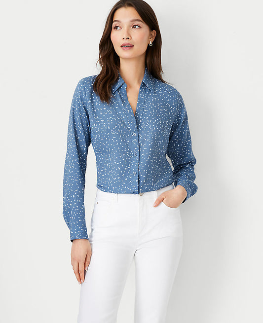 Chemise essentielle à pois