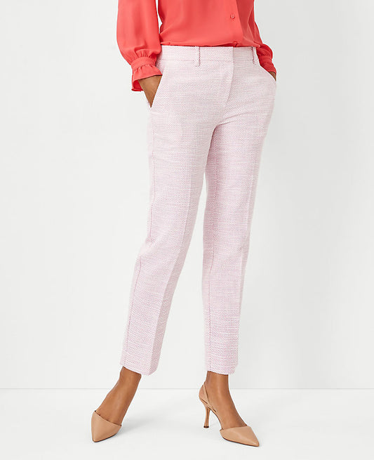 Le pantalon cheville Eva texturé