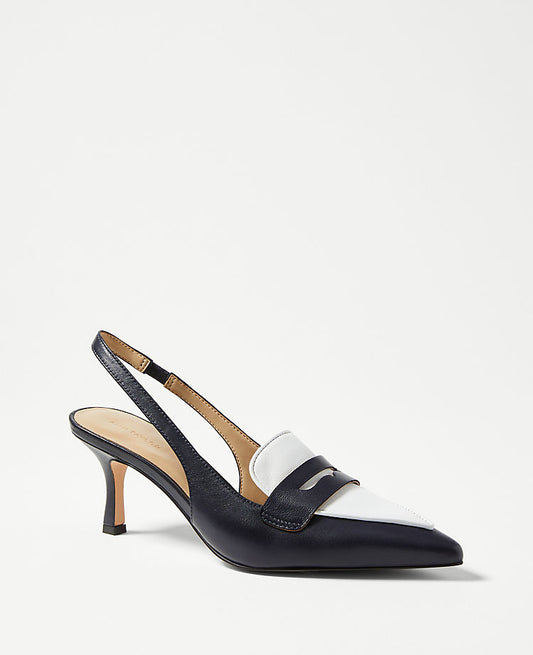 Escarpins babies en cuir