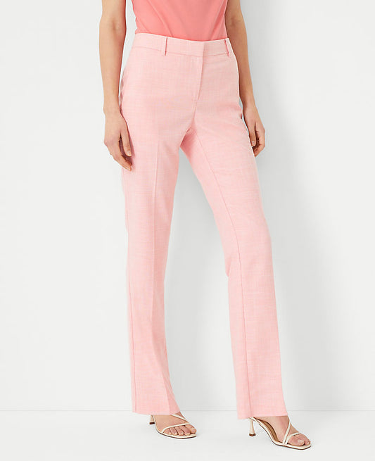 Le pantalon droit Sophia texturé
