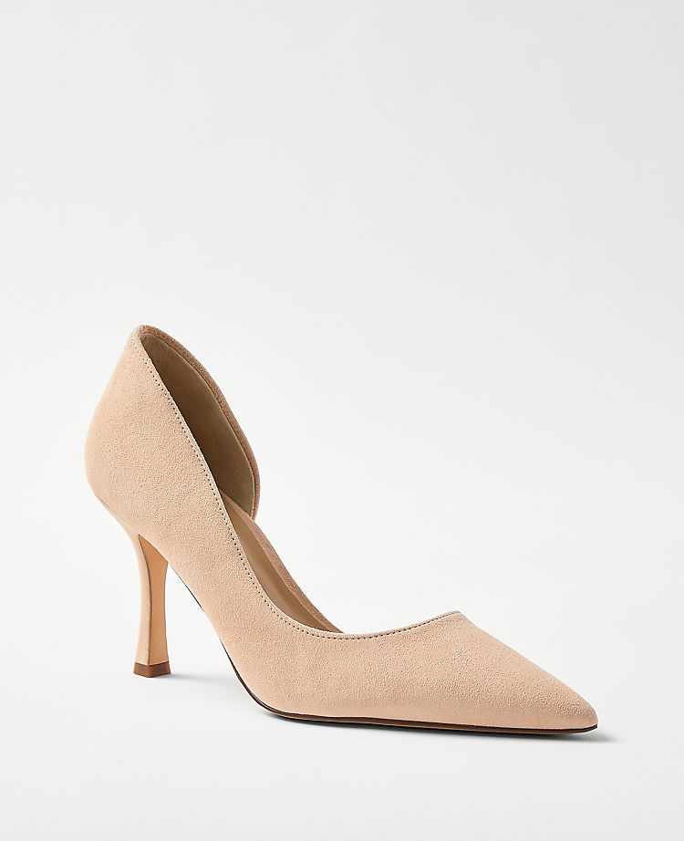 Wildleder D'Orsay Pumps