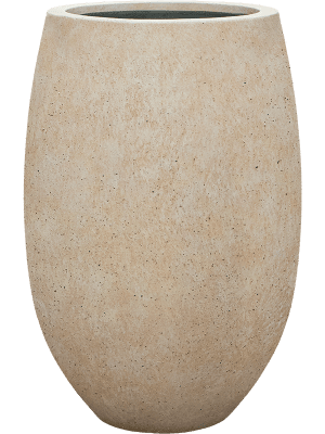 LORA L - NATURAL VASE - BEIGE INTERIOR