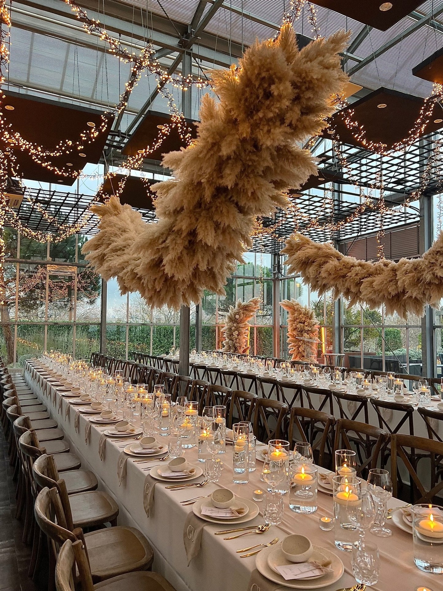 NUAGE D'HERBE DE LA PAMPAS - DÉCORATION BOHÈME - DÉCORATION D'ÉVÉNEMENT